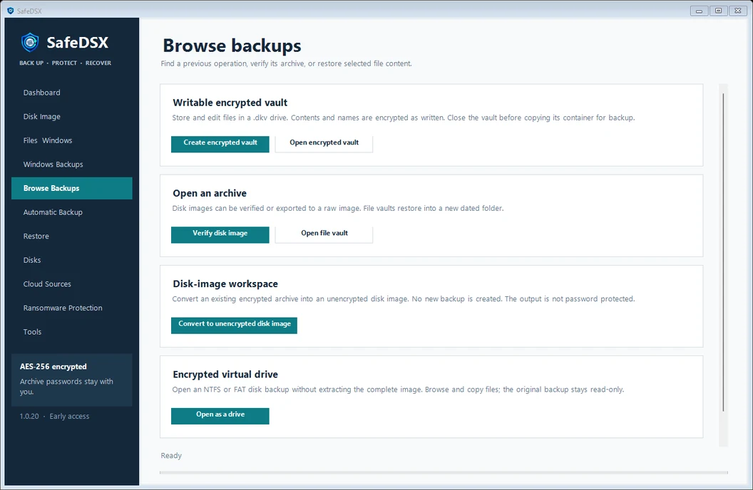 3. Get your files back — SafeDSX
