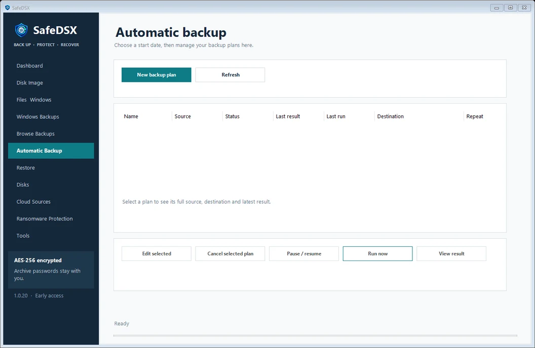 2. Manage your plan — SafeDSX